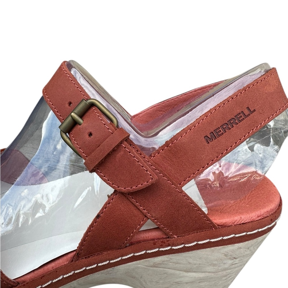 Red Wedge Sandals - Picture 5 of 7